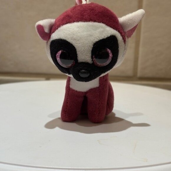 TY Beanie Boos Plush Lot of 3 Minis Pinky Owl,LeeAnn Lumur,Miles Leopard - Picture 5 of 10